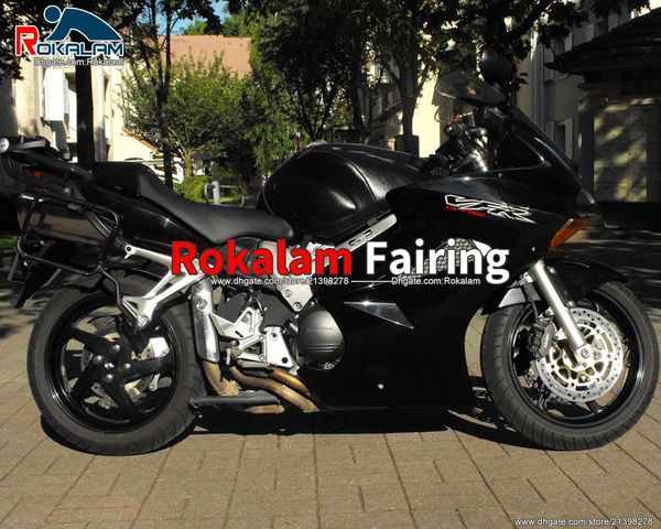 Para Honda VFR800 Motocicleta Body Cowling Black VFR 800 2009 2010 2012 2012 Fairket de Aftermarket Kit Fairing (moldagem por injeção)