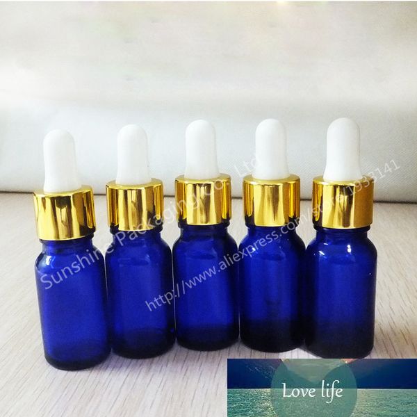 

200 x 10ml cobalt blue bottle bottle with dropper, small shading glass bottle, 10cc glass essential oil container