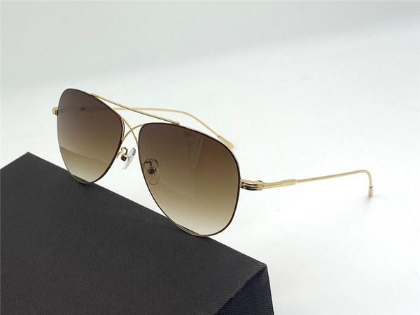 

new fashion design sunglasses 0896 pilot simple metal frame popular trendy style uv400 lens protection glasses, White;black