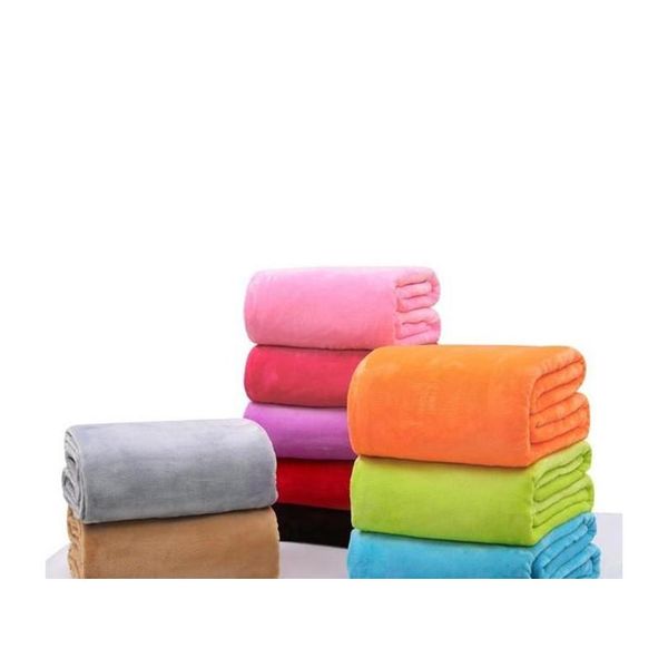 

warm flannel fleece blankets soft solid blankets solid bedspread plush winter summer throw blanket for bed sofa