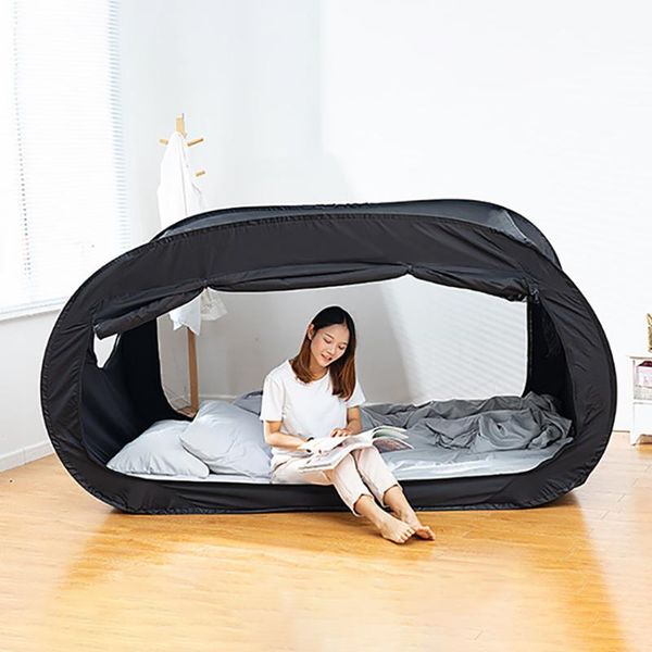 

folding bed tent portable indoor outdoor hiking travelling tent dormitory bed privacy space with anti-mosquito mesh fixed