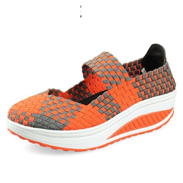 

sandals casual women slimming shoes platform wedges height increasing spring summer fitness swing mother a1-229, Black