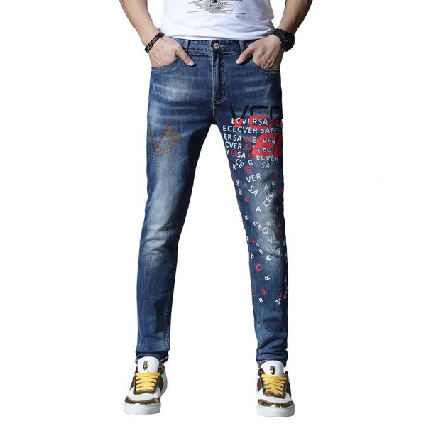 

2021 new brim for men elastic pants embroidered cotton hip embroidery summer blue spring y72x