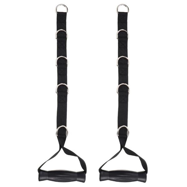 

2pcs heavy duty exercise tension tape fitness strap resistance band (black)
