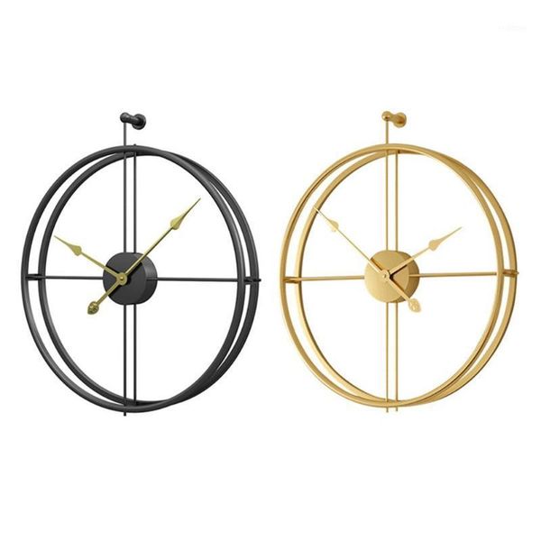 

simple european style mute iron wall clock modern design home office decoration wall decoration clock reloj de pared1