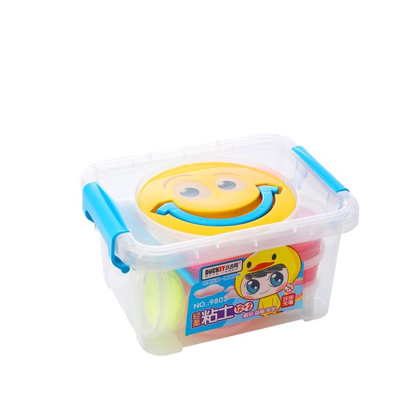 

duckey diy magic clay super light clay set for children 12+2 color