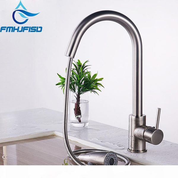 

kitchen faucet chrome brass vessel sink mixer tap dual sprayer swivel spout and cold mixer tap t200424