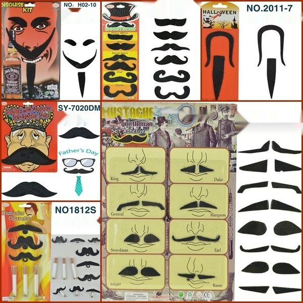 

lmp84 halloween ball props and props stage performance hu up fake beard cigarette beard dress eight-character king suit 3zlfz