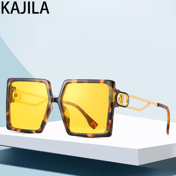 

2020 fashion oversized sunglasses women big frame brand designer sun glasses shades for women vintage gafas de sol hombre, White;black