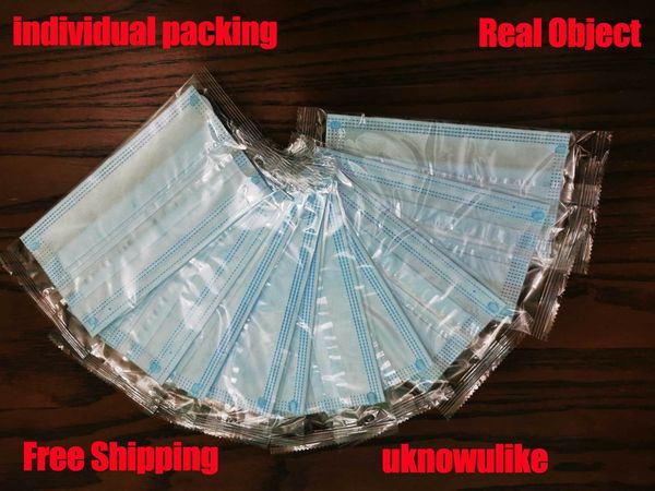 

package 3 layers mask masksl individual dhl disposable face masks air pollution