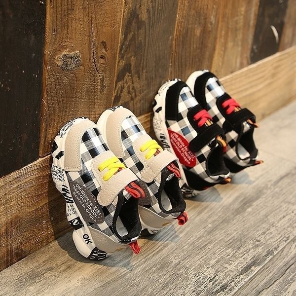 

sports autumn and winter new fashion breathable casual girls non-slip children's shoes b y200103, Black;red