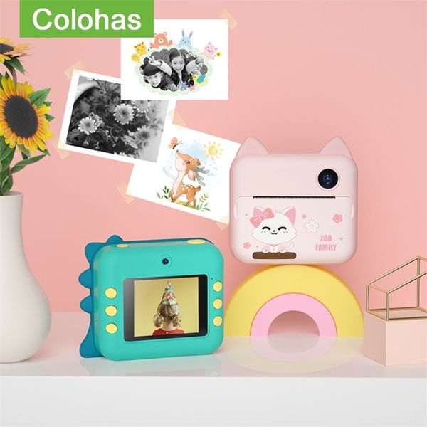 

children's instantane camera toys for kids girls video p digital camera instant print camera christmas present birthday gift 201224