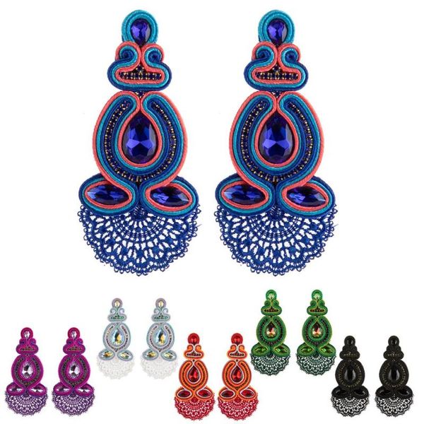 

kpacta 2020 new design ethnic style water drop earrings jewelry women's fashion jewelry handmade pendant earrings birthday gift, Silver
