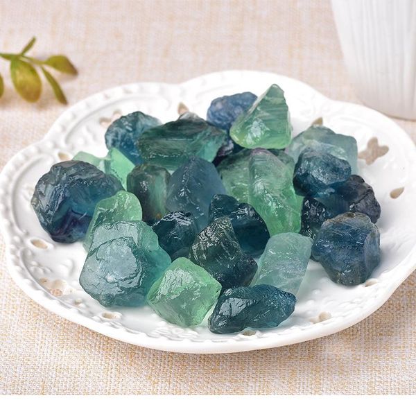 

natural green fluorite crystal stone healing quartz ore mineral energy stone fluorite ornaments rock mineral specimen jllnhn, Black