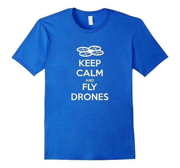 

спорт brand new 2019 летняя мужская с коротким рукавом keep calm и fly дроны t-shirt tee