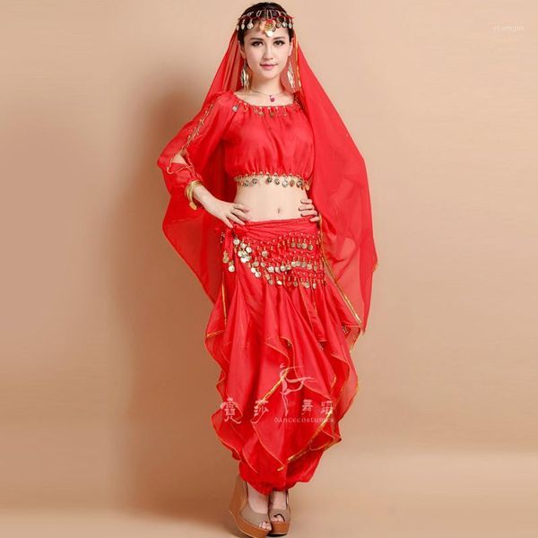 

belly dance costume bollywood costume dress bellydance dress gypsy women belly dancing sets tribal skirt 7 colors1, Black;red