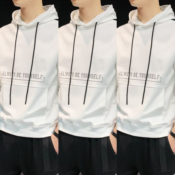 

zdejn loose 2020 new hooded spring men's coat lovers korean spring and autumn fashion clothes coat sweatersweater sweater for men bylrh, Black