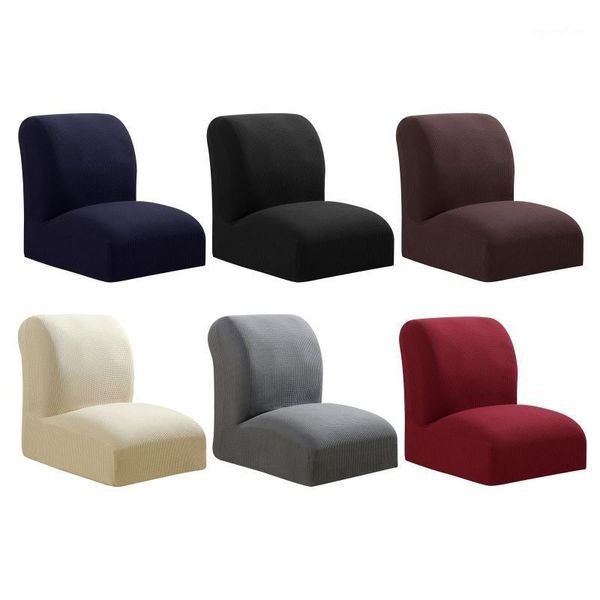 

stretch textured dining chair slipcover, armless chair slip cover seat protector covers home decorations1