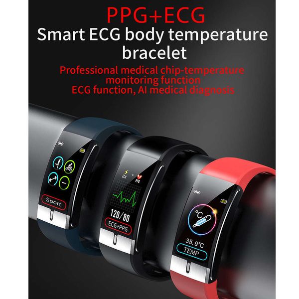 

color screen, smart sports tracker, watch with temperature, sleep quality and waterproof heart rate monitoringbgt