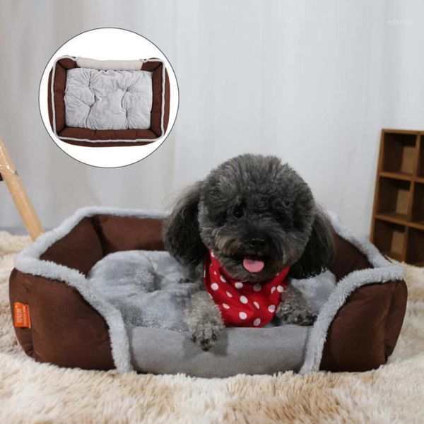 

pet sofa bed universal soft dog bed pet kennel square sleeping cushion cat house warm sofa basket for small medium large1