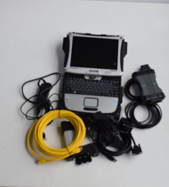 

2022.03 wifi mb star c6 diagnostic vci doip/can and for bmw icom next 2in1 software installed lapcf19 ready to use scanner