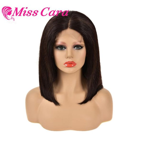 

straight bob human hair wigs 4x4 lace closure bob wigs straight short wig miss cara malaysian remy closure human hair, Black;brown