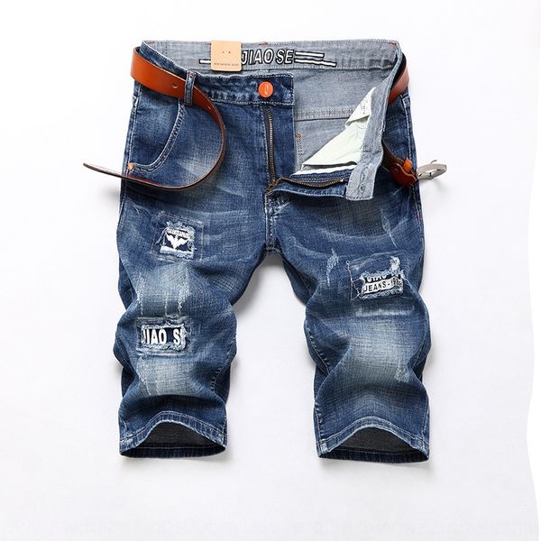 

men's korean-style tight jeans and jeanstrendy cropped pants pants men's leggings stretch jeans qtd5674 fsapr, Blue
