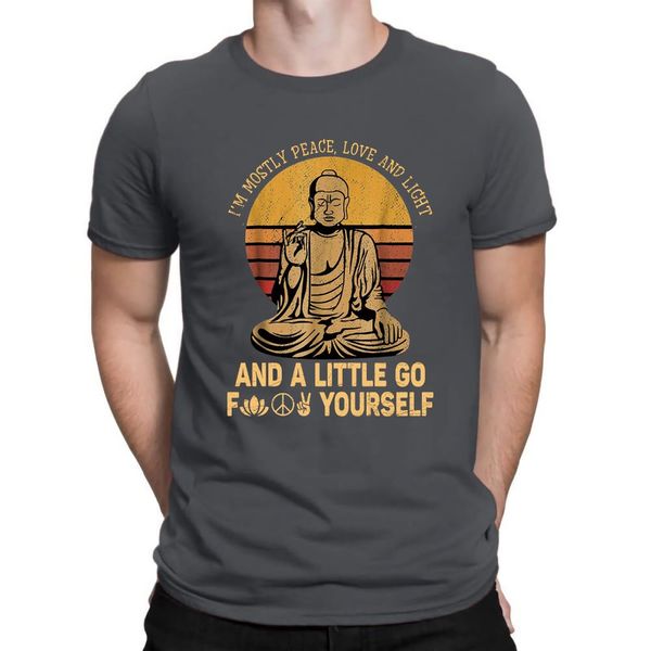 

buddha i'm mostly peace love and light and a little go retro s for short sleeve hip hop sport hooded sweatshirt hoodie men t shirt