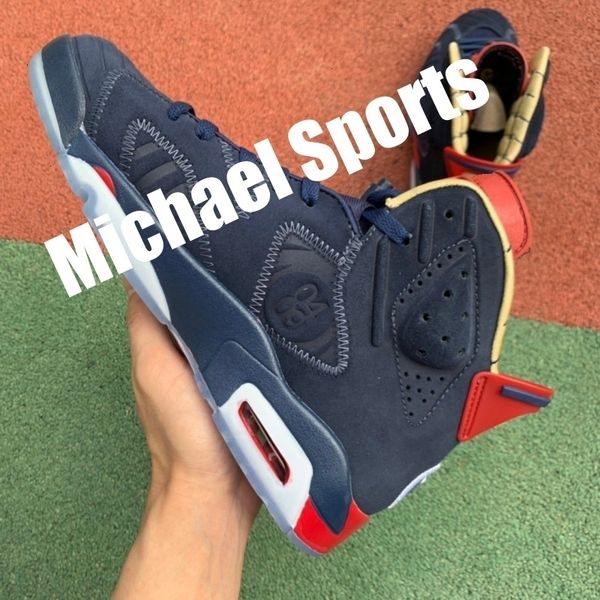 

suede 6 blue 6s doernbecher factory version basketball db shoes mens trainers new 2019 sneakers, Black