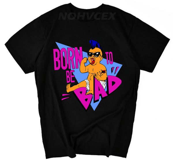 

terminator arnold schwarzenegger born to be bad shirt men's and women's short sleeve t-shirt personality sport hooded sweatshirt h