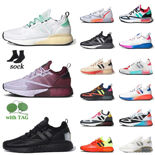 

fashion zx 2k running shoes mens women summer comfort jogging sneakers 36-45 black grey clod white metallic silver purple tint 4d off luxury