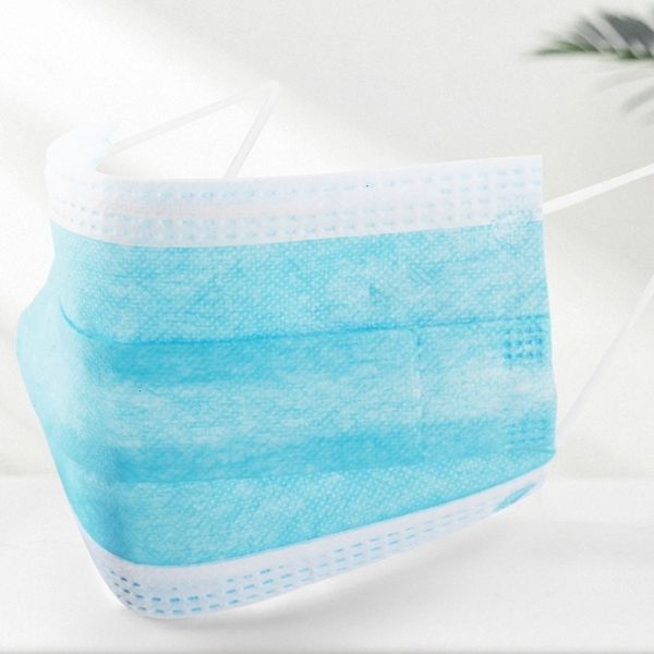 

layer 50pcs non- disposable nonwove 3 ply filter mouth face mask dust