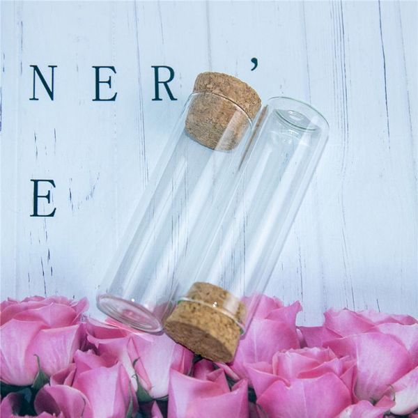 

22x70mm 18ml empty glass transparent clear bottles with cork ser glass vials jars packaging bottles test tube 10 jllxgf
