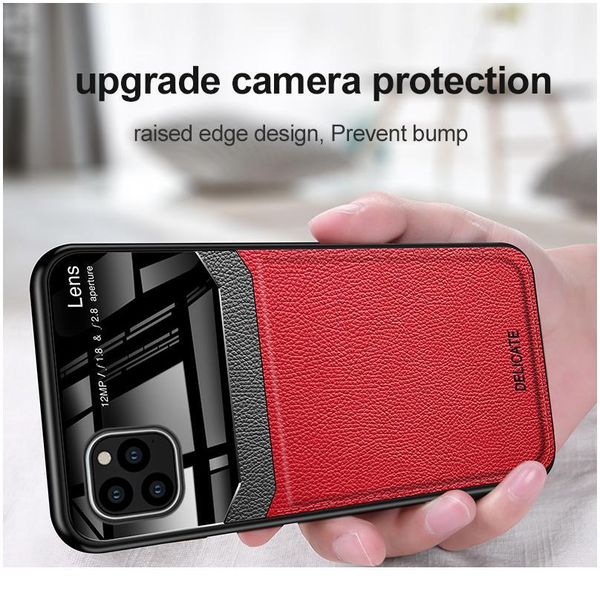 

leather mirror plexiglass case cover for aphone iphone 11 pro max sile shockproof coque for iphone 11 pro phone she jllnph