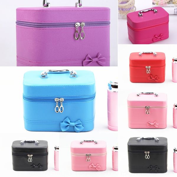 

6y4x6 large storage pq bagcosmetic bag bag 2019 new summer korean cute fashion women's multi-function box storage bag cosmetic case pqz
