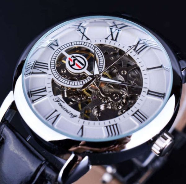 

jaragar mechanical men's forsing watch hollow out hxb5xk2g, Slivery;brown
