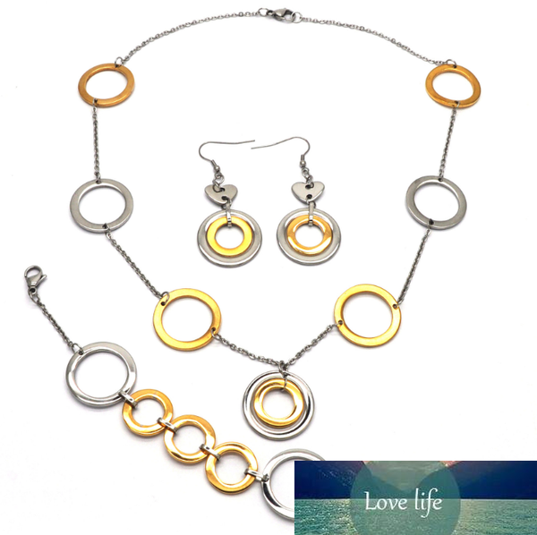 

circle round honey gift jewelry jewelry set, fashion jewelry set earring necklace pendant beauty women duocaix, Black