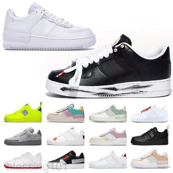 

authentic 1 07 mca outdoor skateboard shoes men university blue white university red metallic silver sneakers sports with original box bt1t, Black