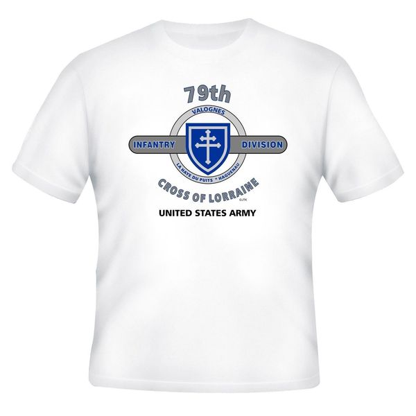 

new mens t shirts 79th infantry divsion & world war ii campaigns veteran 2-sided shirt brand new t-shirts sport hooded sweatshirt hoodie