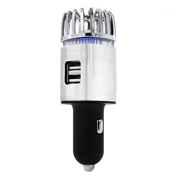 

new 2 in 1 car 2 usb fresh air ionic purifier oxygen bar ozone ionizer1