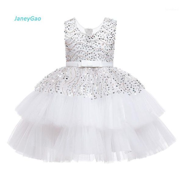 

flower girl dresses for wedding party princess short girl dress formal gown 2020 new white in stock with sequins bow gown1, Red;yellow