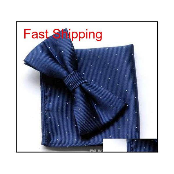 

cityraider new fashion solid gold mens silk bow ties for men bowtie with match pocket square 2pcs set 8c qyloyv dh_seller2010, Black;gray