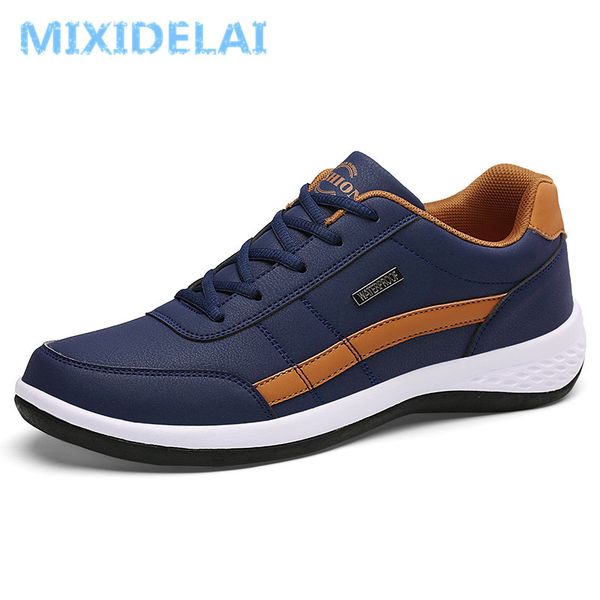 

2020 new fashion men sneakers for men casual shoes breathable lace up mens casual shoes spring leather shoes men chaussure homme c1019, Black;white