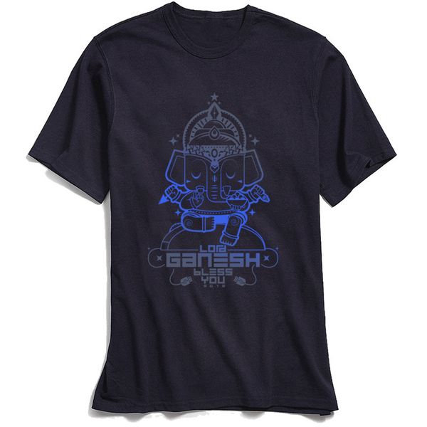 

men lord ganesha bless you printed summer short sleeve summer new arrival pure cotton hoodie designers t shirts sweatshirt