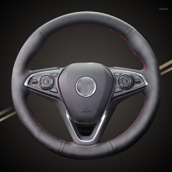 

auto braid on the steering wheel cover for envision 2014-2020 diy interior accessory car braiding wheel covers car-styling1