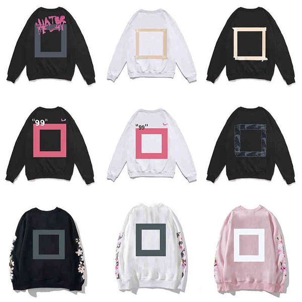 

european and american mens womens white hoodies winter hip hop men printing hoodie man s designers hooded hoody high street pullover, Black