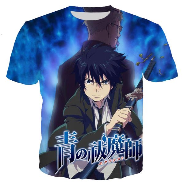 

blue exorcist 3d print shirts anime hentai funny men clothing
