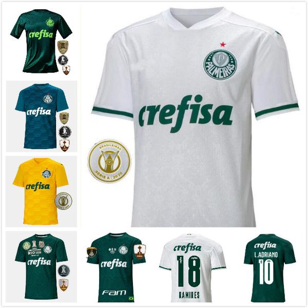 

2020 palmeiras soccer jerseys 20 21 home away jersey felipe melo . adriano ramires veron lucas lima football shirts, Black;yellow