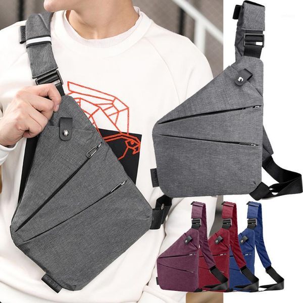 

waist bags crossbody for men shoulder borsello uomo tracolla sling bag casual canvas chest anti theft fanny pack #401