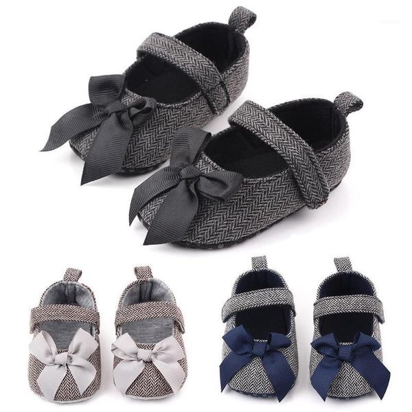 

first walkers bowknot breathable cotton cloth anti-slip girls baby toddler prewalker shoes1
